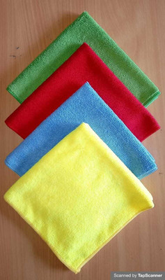 Hitvik Microfiber Vehicle Washing  Cloth(Pack Of 4, 300 GSM)
