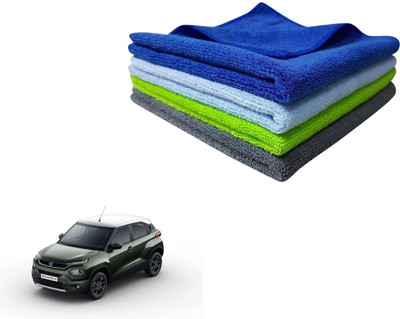 aksmit Microfiber Vehicle Washing  Cloth(Pack Of 4, 340 GSM)