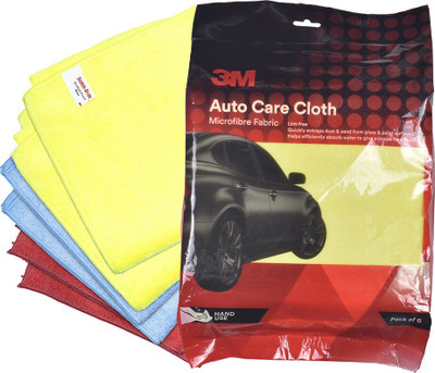 3M Microfiber Vehicle Washing  Cloth(Pack Of 6)