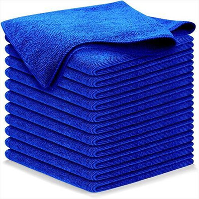 Kyara Care Microfiber Vehicle Washing  Cloth(Pack Of 12, 220 GSM)