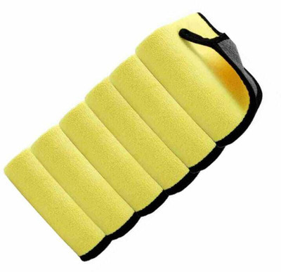 ABHEEBHA Microfiber Vehicle Washing  Cloth(Pack Of 5, 600 GSM)