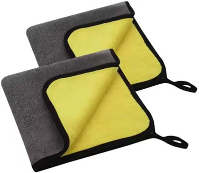 WINKCART Microfiber Vehicle Washing  Cloth(Pack Of 2, 600 GSM)