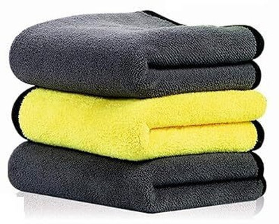 Naveeneha Microfiber Vehicle Washing  Cloth(Pack Of 3, 600 GSM)