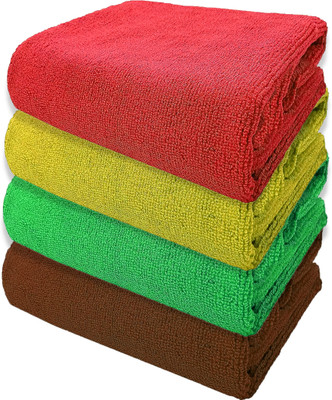 DEDH SHANA Microfiber Vehicle Washing  Cloth(Pack Of 4, 240 GSM)