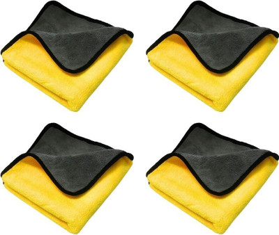 Involve Microfiber Vehicle Washing  Cloth(Pack Of 4)