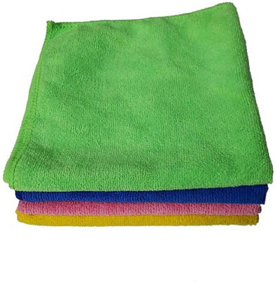 Hitvik Microfiber Vehicle Washing  Cloth(Pack Of 4, 300 GSM)