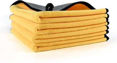 Shine World Microfiber Vehicle Washing  Cloth(Pack Of 4, 600 GSM)