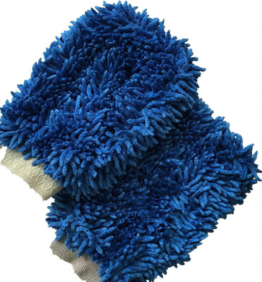 Lumous Microfiber Vehicle Washing  Hand Glove(Pack Of 2, 350 GSM)