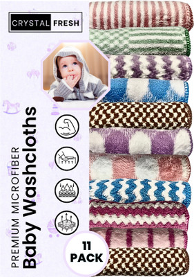 CRYSTALFRESH Microfiber Vehicle Washing  Cloth(Pack Of 11, 250 GSM)