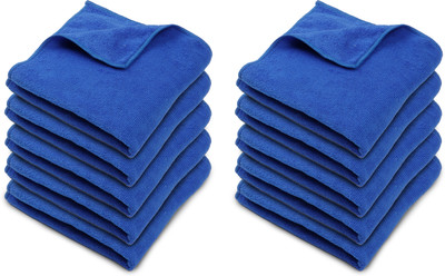 Robustt Microfiber Vehicle Washing  Cloth(Pack Of 10, 350 GSM)