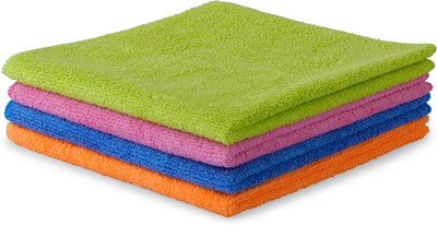 ShineXPro Microfiber Vehicle Washing  Cloth(Pack Of 4, 300 GSM)