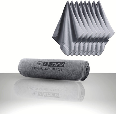 UniKart Microfiber Vehicle Washing  Cloth(Pack Of 8, 600 GSM)