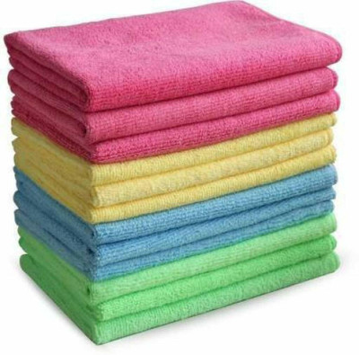 aksmit Microfiber Vehicle Washing  Cloth(Pack Of 12, 340 GSM)