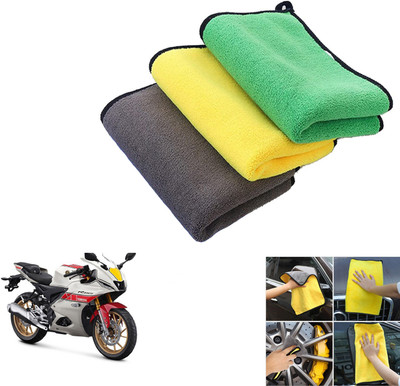 ROYAL AUTO MART Microfiber Vehicle Washing  Cloth(Pack Of 3)