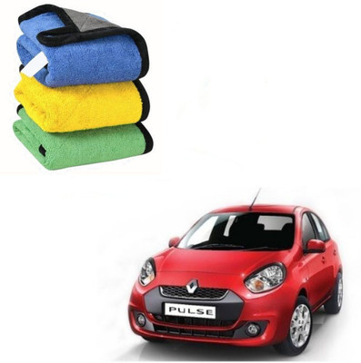 Furious3D Microfiber Vehicle Washing  Cloth(Pack Of 3)