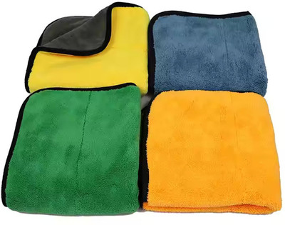 XEAMUSY Microfiber Vehicle Washing  Cloth(Pack Of 4, 800 GSM)