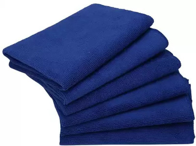 FKOK Microfiber Vehicle Washing  Cloth(Pack Of 6, 350 GSM)