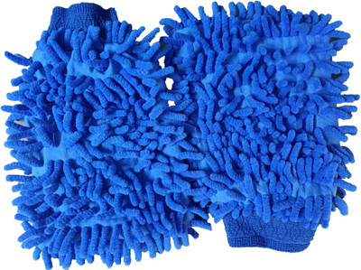 Flipkart SmartBuy Microfiber Vehicle Washing  Hand Glove(Pack Of 2, 350 GSM)