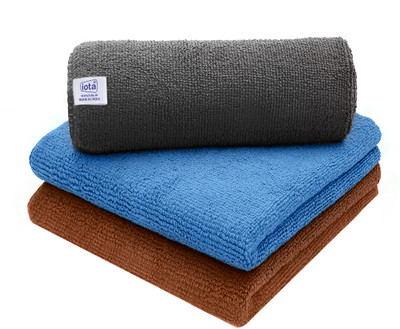 IOTA Microfiber Vehicle Washing  Cloth(Pack Of 3, 350 GSM)