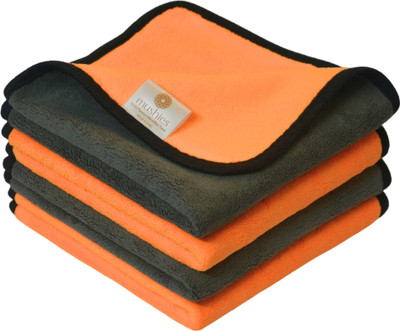 MUSHIES Microfiber Vehicle Washing  Cloth(Pack Of 4, 800 GSM)