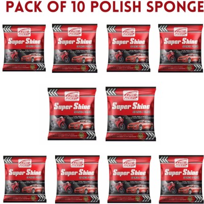 AUTO PICKUP Polyester, Polyurethane, Plastic Vehicle Washing  Sponge(Pack Of 10, 2400 GSM)