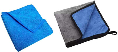 WINKCART Microfiber Vehicle Washing  Cloth(Pack Of 2, 600 GSM)
