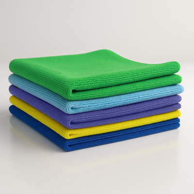 MAXOSHINE Microfiber Vehicle Washing  Cloth(Pack Of 5, 350 GSM)