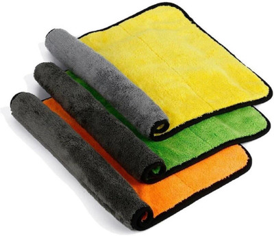 AKDC Microfiber Vehicle Washing  Cloth(Pack Of 3)