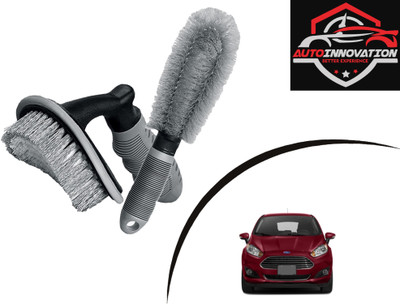 Autoinnovation Plastic Vehicle Washing  Tyre Cleaner Brush(Pack Of 2)