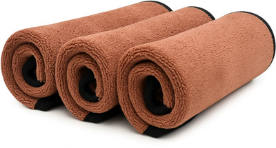 comfart Microfiber Vehicle Washing  Cloth(Pack Of 3, 500 GSM)