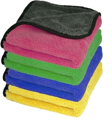 Kyara Care Microfiber Vehicle Washing  Duster(Pack Of 4, 600 GSM)