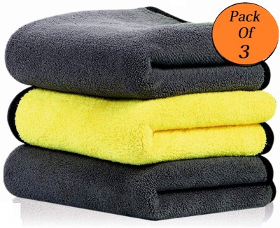 HSR Microfiber Vehicle Washing  Cloth(Pack Of 3, 800 GSM)