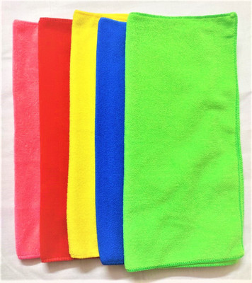Madanpur Storz Microfiber Vehicle Washing  Cloth(Pack Of 5, 350 GSM)
