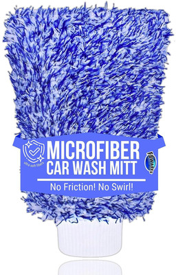 F8WARES Microfiber Vehicle Washing  Hand Glove(Pack Of 1)