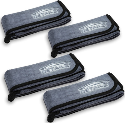 DETAILZ Microfiber Vehicle Washing  Cloth(Pack Of 4, 600 GSM)