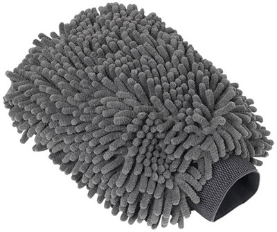 Auto Hub Microfiber Vehicle Washing  Washing Mitt Hand Glove(Pack Of 1, 1700 GSM)