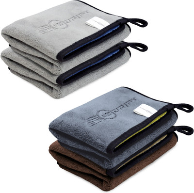 Neodrift Microfiber Vehicle Washing  Cloth(Pack Of 4, 800 GSM)