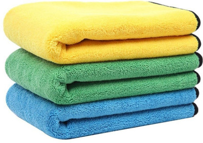 Neekshaa Microfiber Vehicle Washing  Cloth(Pack Of 3, 800 GSM)