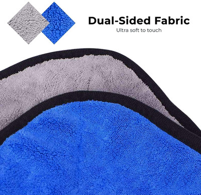 SJK Multi-Purpose Super Absorbent Microfiber cloth for Home MCt30x3.380(PACK OF 4) Wet and Dry Microfiber Cleaning Cloth(4 Units)