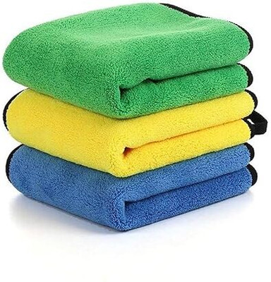 posxo Microfiber Vehicle Washing  Cloth(Pack Of 3, 600 GSM)