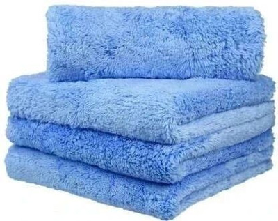 Sheen and Shine Microfiber Vehicle Washing  Cloth(Pack Of 4, 400 GSM)
