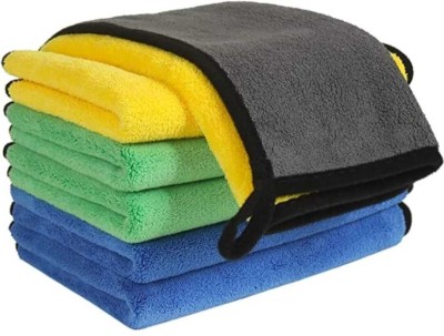 Sheen Microfiber Vehicle Washing  Cloth(Pack Of 6, 800 GSM)