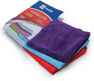 HP Vaahn Microfiber Vehicle Washing  Cloth(Pack Of 3, 350 GSM)