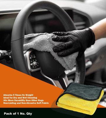 WASEF Fabric Vehicle Washing  Cloth(Pack Of 1, 300 GSM)