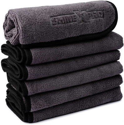 ShineXPro Microfiber Vehicle Washing  Cloth(Pack Of 6, 400 GSM)