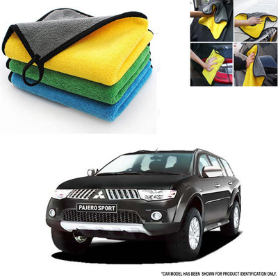 ROYAL AUTO MART Microfiber Vehicle Washing  Cloth(Pack Of 3, 500 GSM)