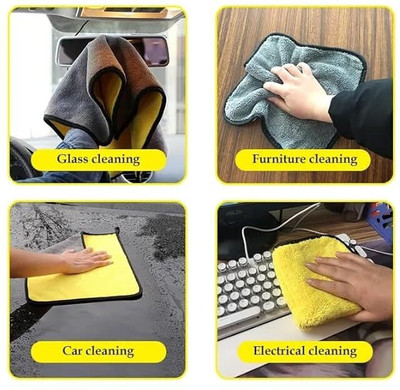MJM Microfiber Vehicle Washing  Duster(Pack Of 2, 600 GSM)