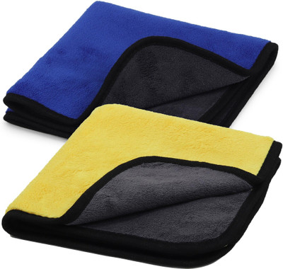 CRAZY GEARS Microfiber Vehicle Washing  Cloth(Pack Of 8, 800 GSM)