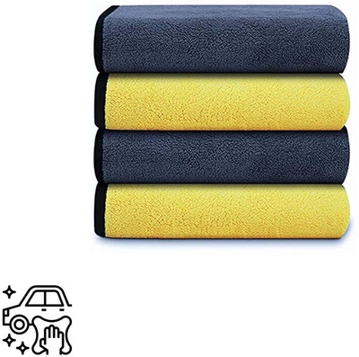 WINKCART Microfiber Vehicle Washing  Cloth(Pack Of 4, 800 GSM)