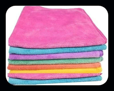kvhub Microfiber Vehicle Washing  Cloth(Pack Of 8)